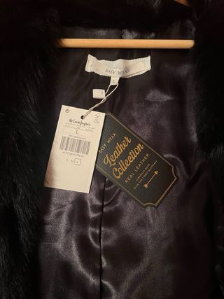 Chaleco Piel El Corte Inglés Talla L