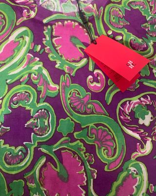 Top Punto Carolina Herrera Morado y Verde