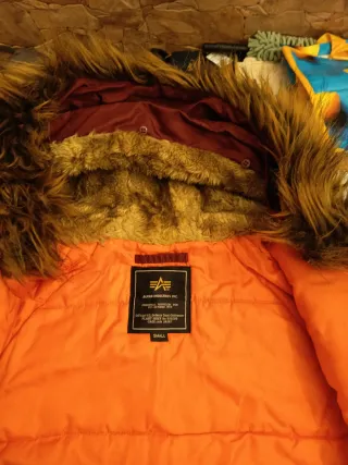 Chaqueta Parka Roja Alpha Industries