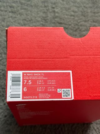 Nike Shox TL Pearl White / Talla 38.5