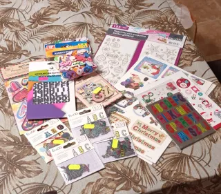 Lote Pegatinas y Figuras Manualidades