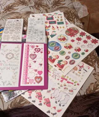 Lote Pegatinas y Figuras Manualidades