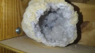 Geoda Ágata Rosa y Blanca