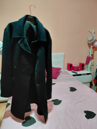 Chaquetón negro hombre