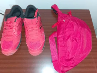 Conjunto zapatillas pádel y riñonera