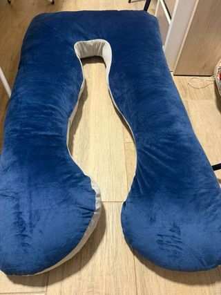 Cojín de embarazo U azul