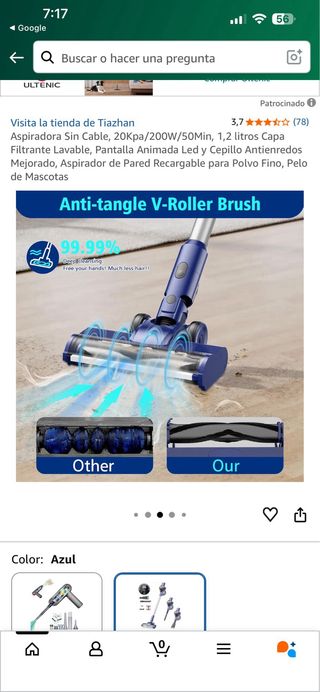 Aspiradora Sin Cable Tiazhan 20Kpa