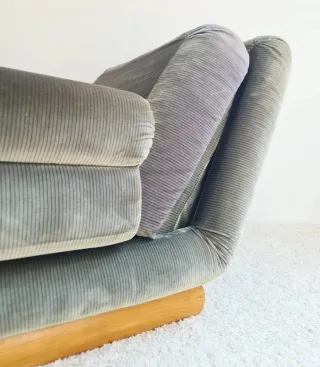 Sillón reclinable Mid Century, Francia 60s.