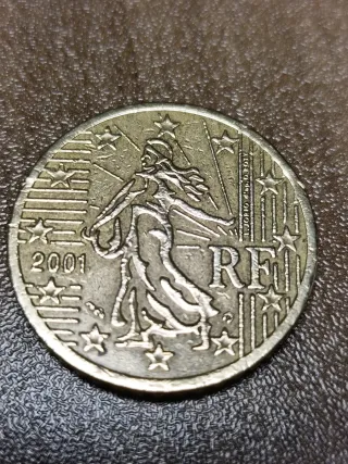 Moneda 50 Céntimos Euro Francesa 2001