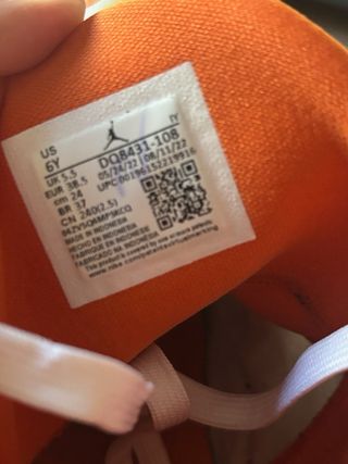 Zapatillas Jordan 8 Retro Naranja Blanco 38.5