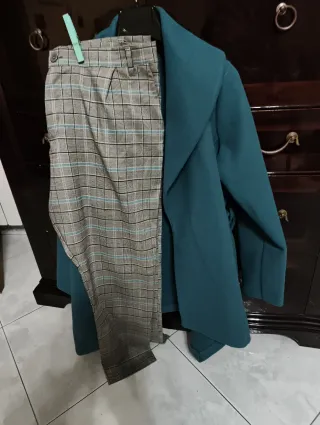 Completo giacca e pantaloni a quadri