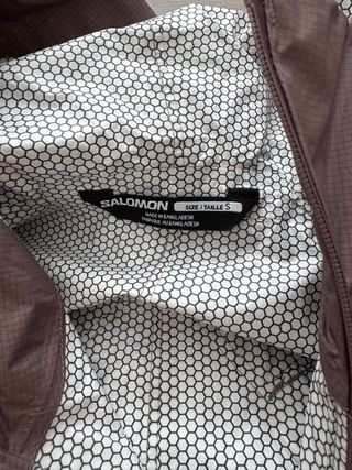 Chaqueta Salomon Bonatti Waterproof.Talla S Marrón