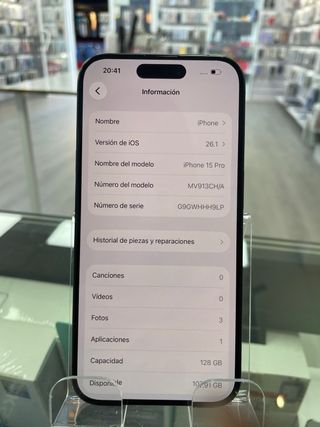 iPhone 15 Pro 128GB Negro