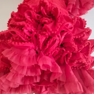 Vestido Flamenca Gitana Rojo