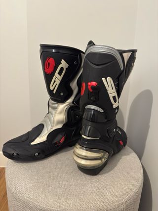 Botas Moto Sidi Vértigo talla 41 Negras/Blancas