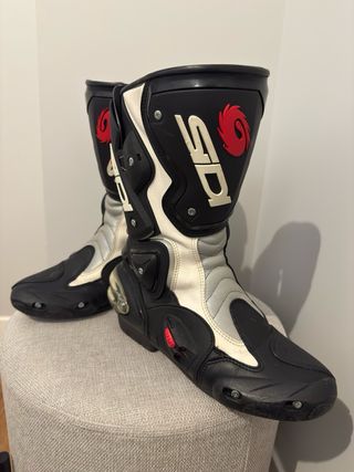 Botas Moto Sidi Vértigo talla 41 Negras/Blancas