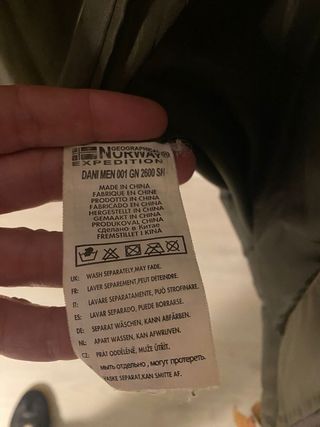 Abrigo Norway verde talla L