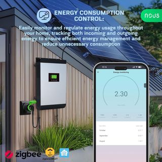 NOSOTROS Zigbee IP44, enchufe inteligente con medi