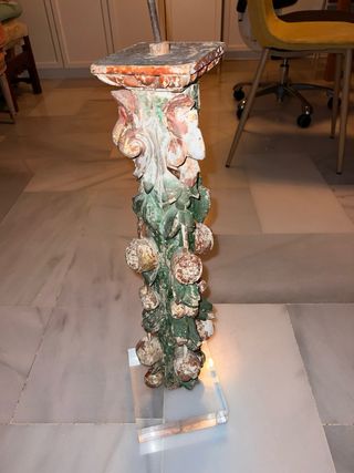 Columna Salomónica Madera Tallada S.XVII