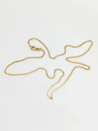 Cadena de Oro 18k plana