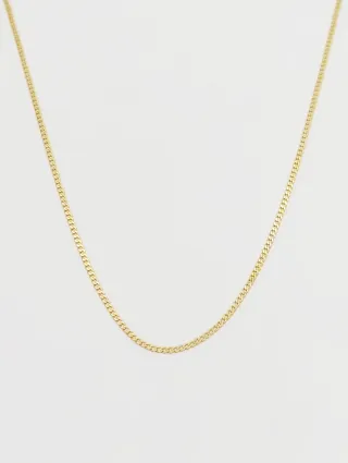 Cadena de Oro 18k plana