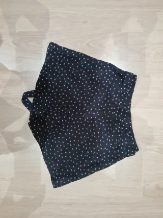 Pantalón corto Merci negro estampado XS