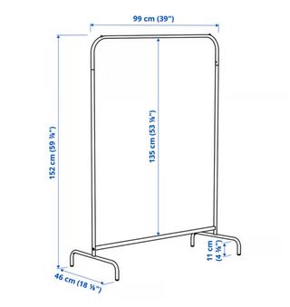 Burro para ropa blanco metal (2 unidades 5€/unid)