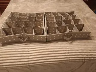 2 Organizeri Cassetti in Tela Beige