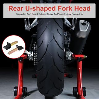 Caballete de moto delantero trasero, adaptador de