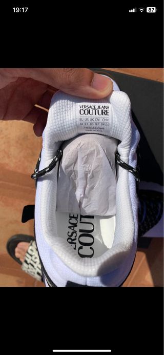 Zapatillas Versace Jeans Couture Blancas y Negras