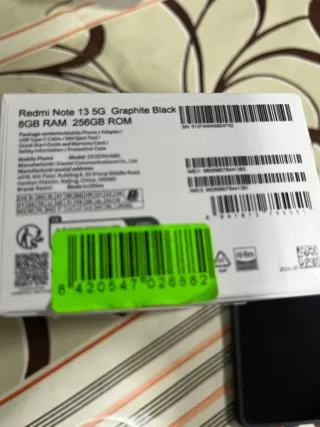 Xiaomi Redmi Note 5G. 8GB RAM. 256GB ROM.