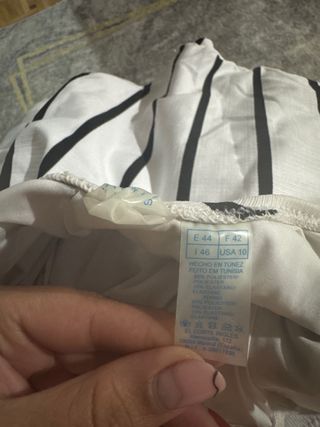 Traje de baño rayas blanco y negro