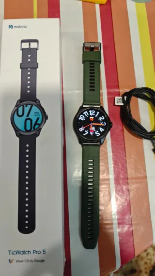 TicWatch 5 Pro Smartwatch Negro/Verde