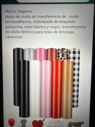 Hojas de vinilo para manualidades