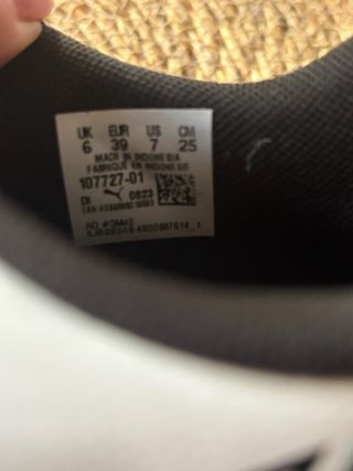 Zapatillas  fútbol sala Puma sin cordones 39