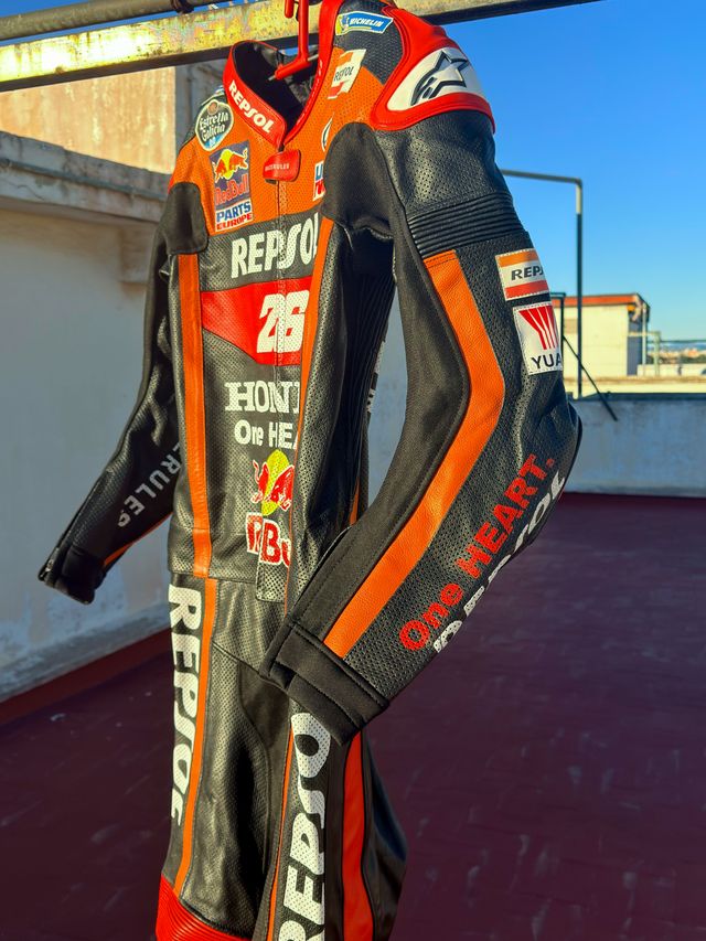 Traje de moto cuero Honda EU 54/XL - Nuevo