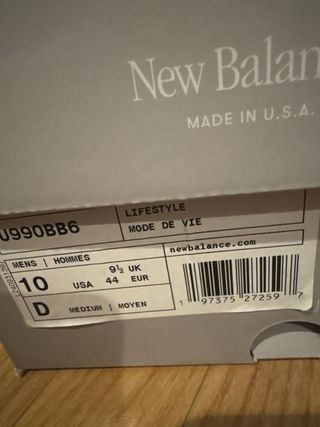 New Balance 990 v6 Made in USA Triple Black