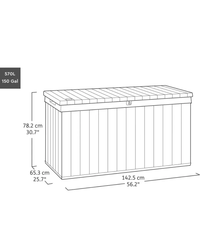 Arcón Keter Darwin Marrón