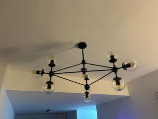 Lámpara moderna 10 bolas industrial