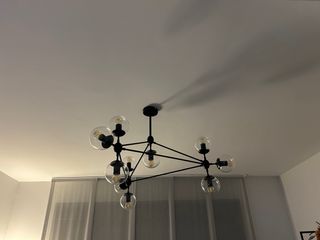 Lámpara moderna 10 bolas industrial