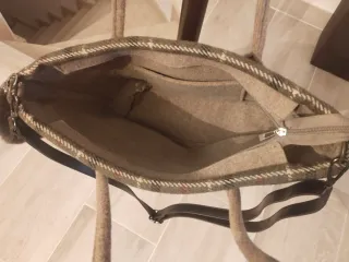 Bolso de fieltro con cuadros