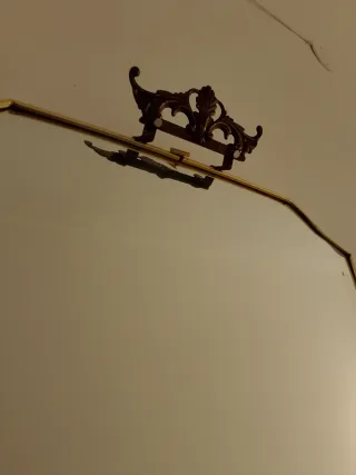 Specchio Vintage con decoro dorato