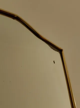 Specchio Vintage con decoro dorato