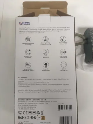 Altavoz Tronsmart Trip Portátil Bluetooth Gris