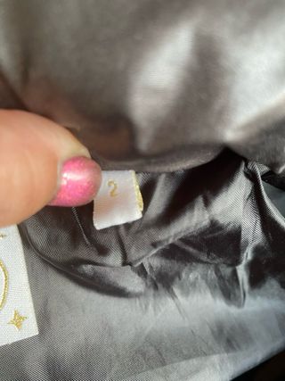 Chaqueta acolchada negra de mujer