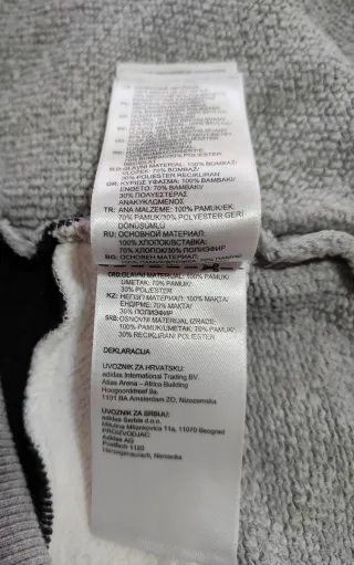 Sudadera Adidas Vintage Gris Talla M Media Cremall