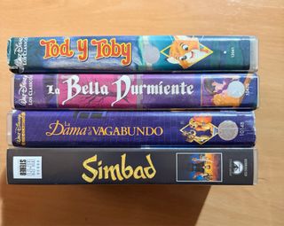 Lote 4 Películas VHS Disney Clásicos