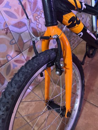 Bicicleta Denbike 20 Negra y Naranja