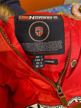 Chaqueta Geographical Norway Roja Talla S
