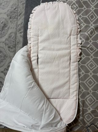 Conjunto para carro bebé rosa